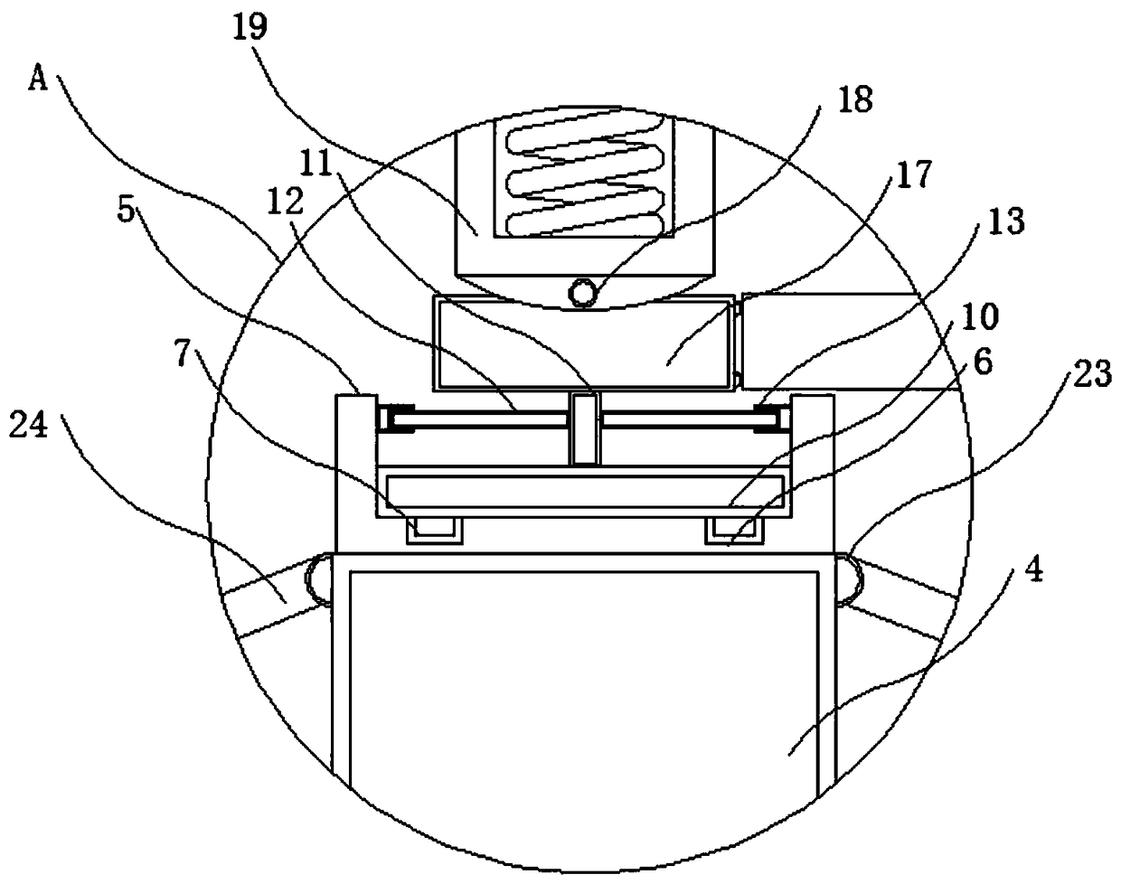 Supporting structure for back slope of solar greenhouse