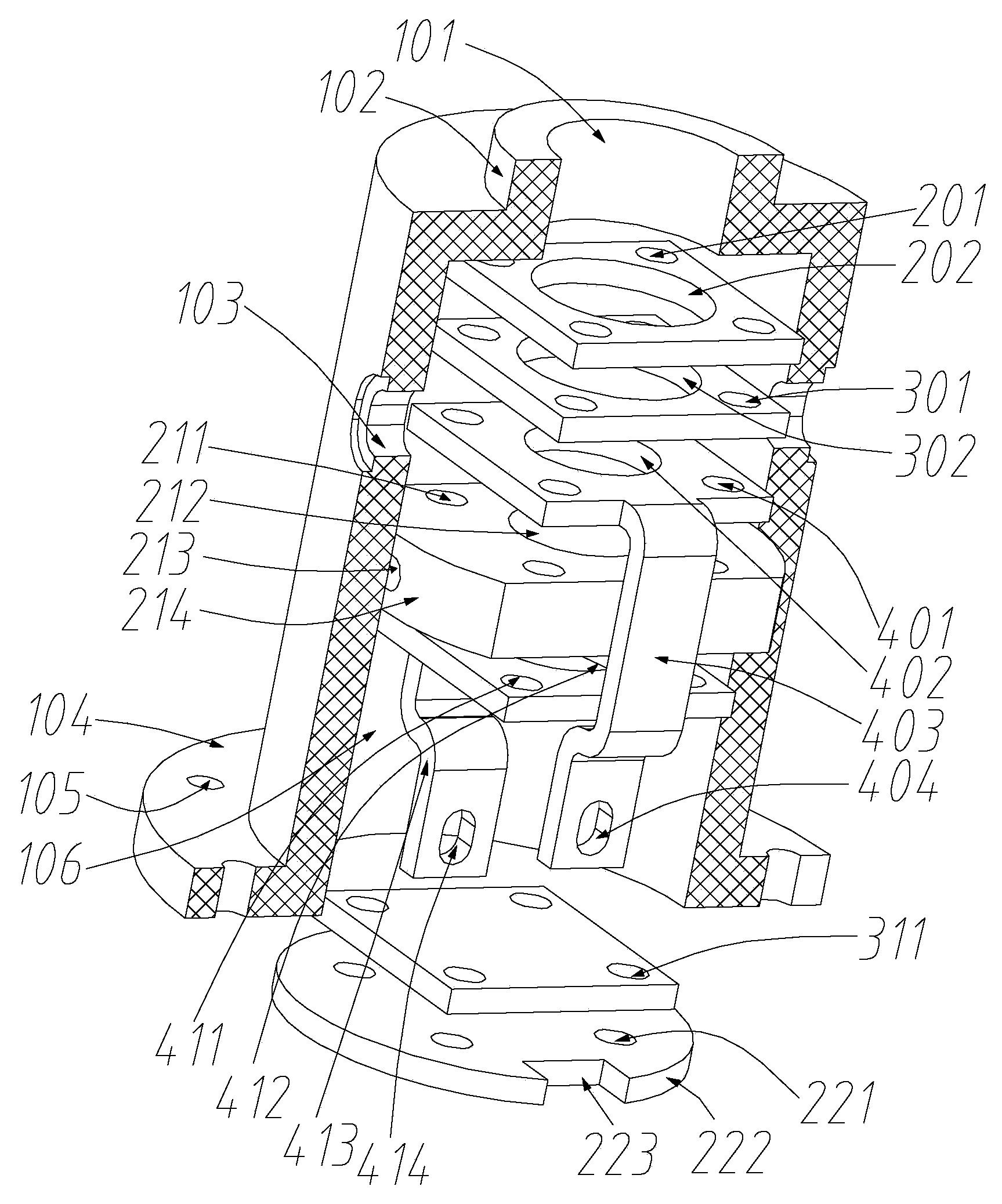 Adaptor for single-core lines and coaxial line