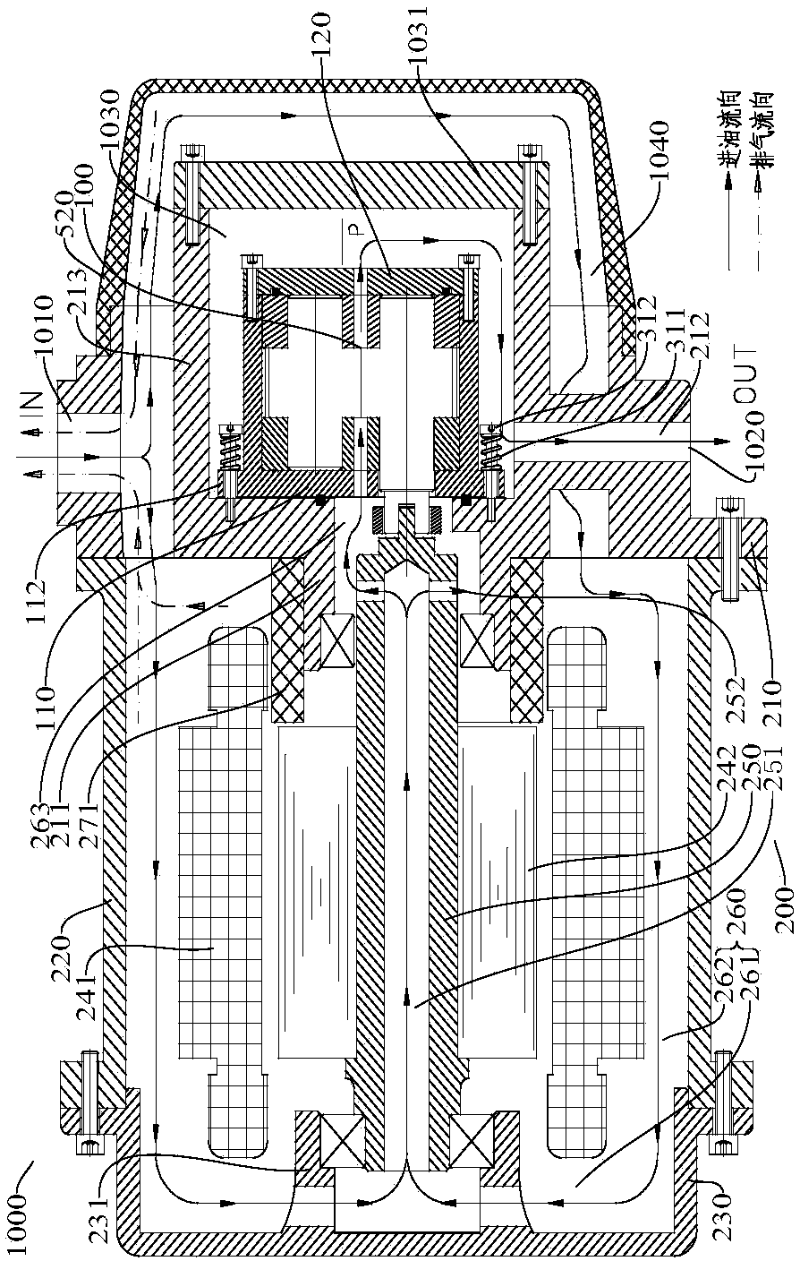 Electric oil pump assembly, steering system and lubricating system