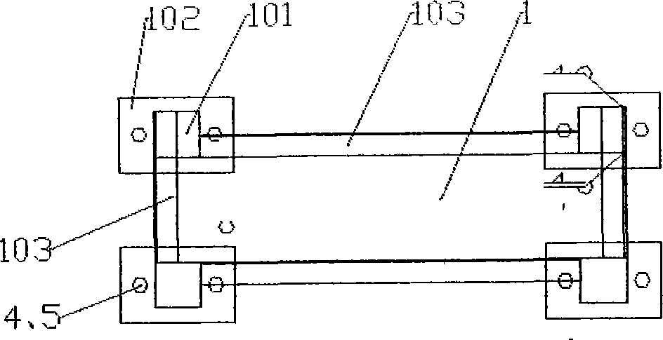 Hanging device and construction method for light separating-wall hidden installation sanitary equipment