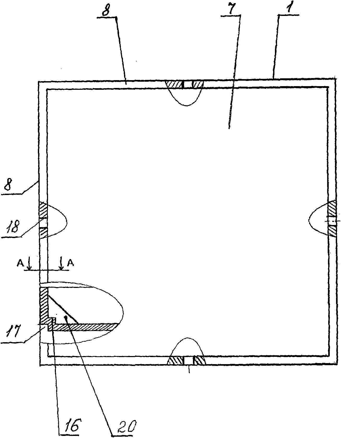 Set of parts for information stand