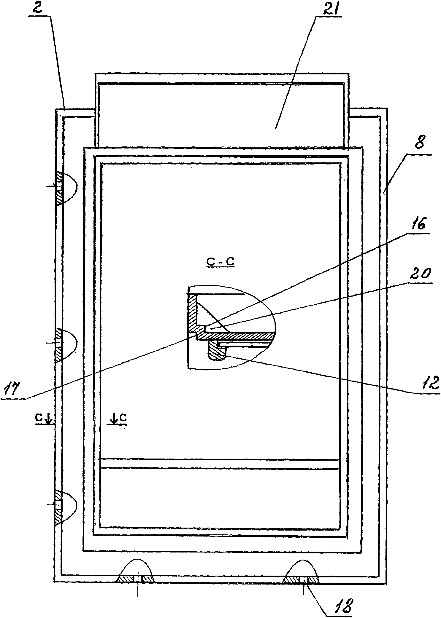 Set of parts for information stand