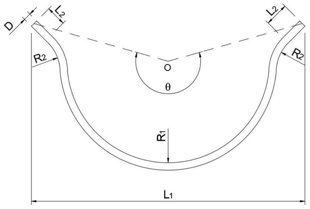 Arc-shaped steel fiber, manufacturing mold and method and concrete applying steel fiber