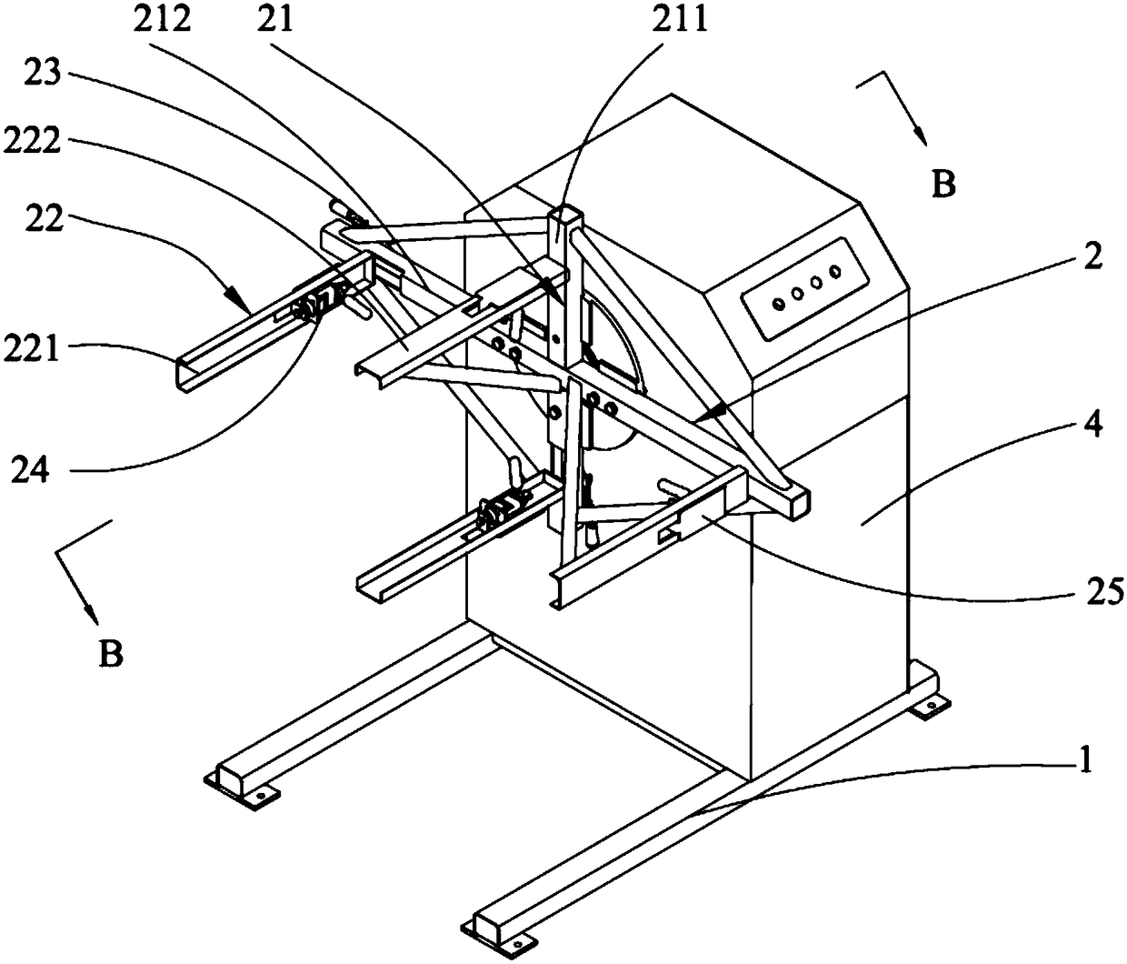 Welding positioner for transformer oil tank framework and corrugated wall