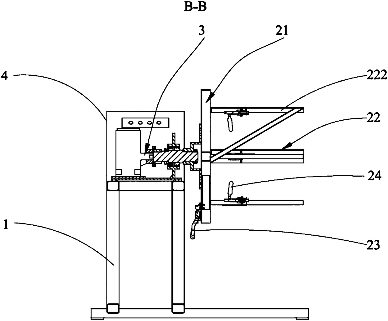 Welding positioner for transformer oil tank framework and corrugated wall