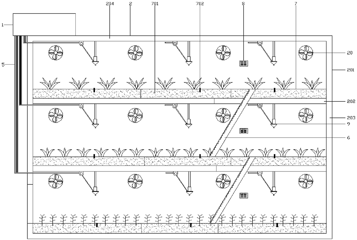 Stereoscopic intelligent microbubble planting device