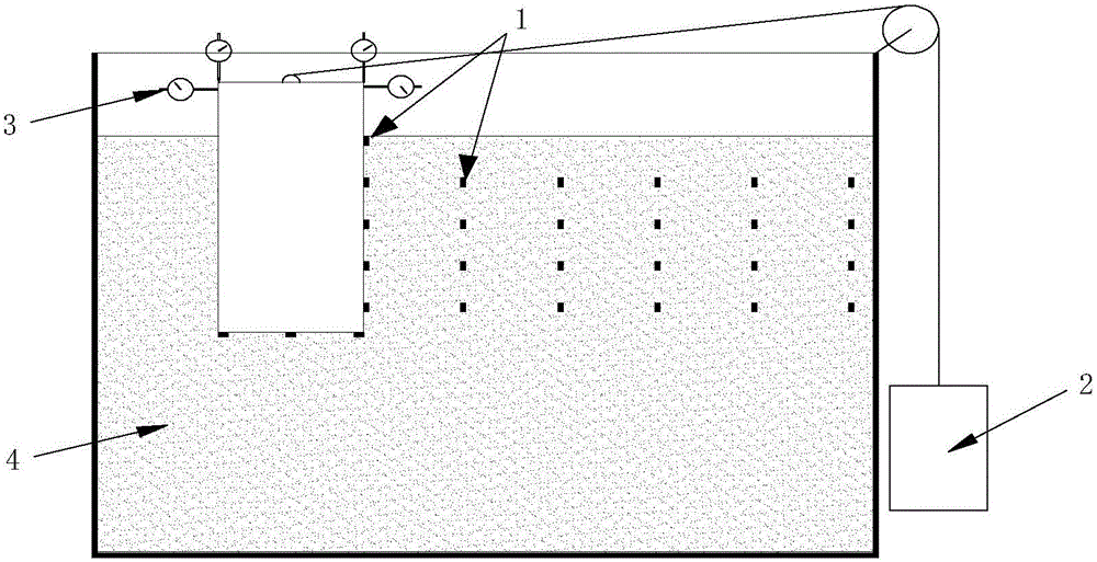 Bridge foundation horizontal load test device and test method