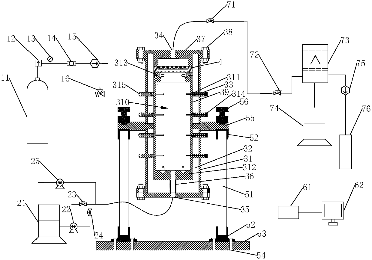 Evaluation testing device for anti-sand screen tube blockage characteristic in exploitation process of natural gas hydrate and method thereof