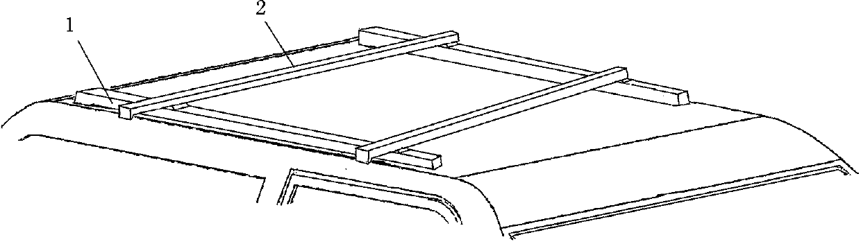 Automobile luggage rack