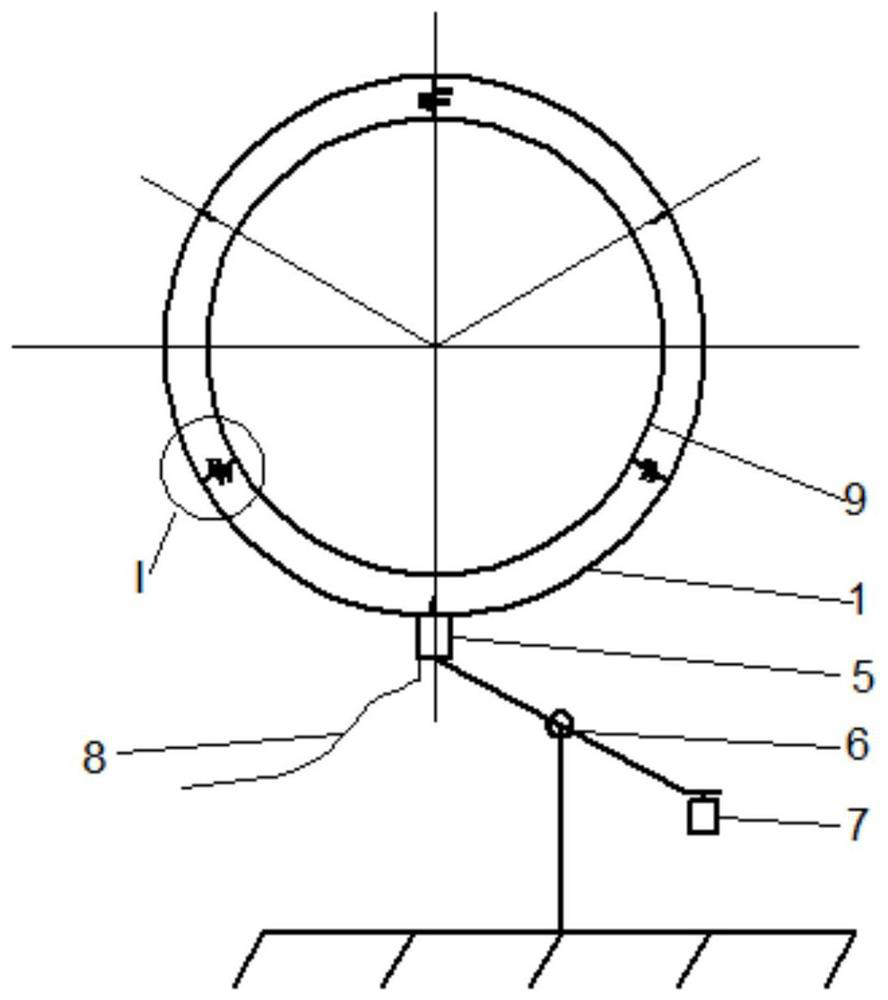 Grounding device and method for wind power steel pipe pile welding