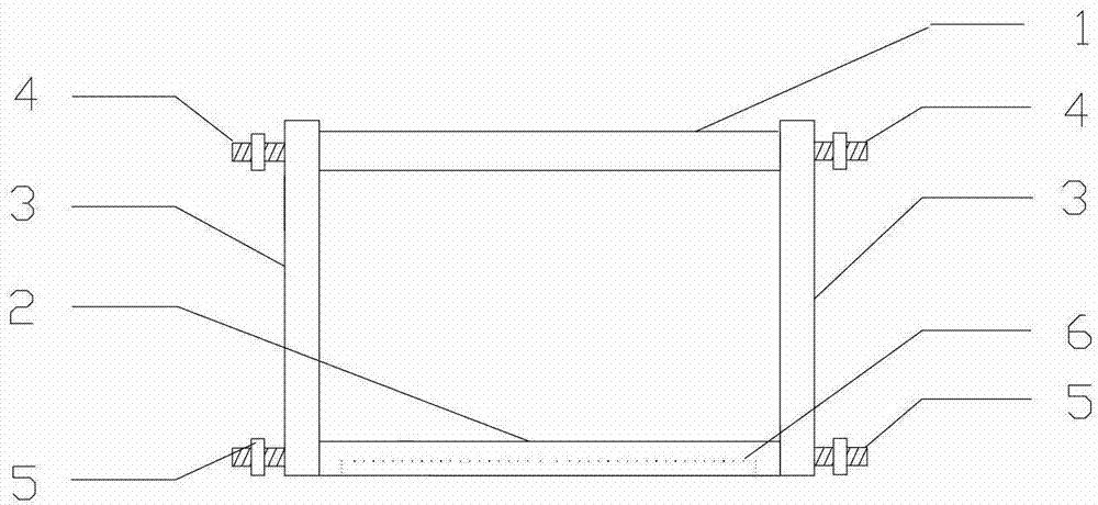 Shearing box device for rock-like material