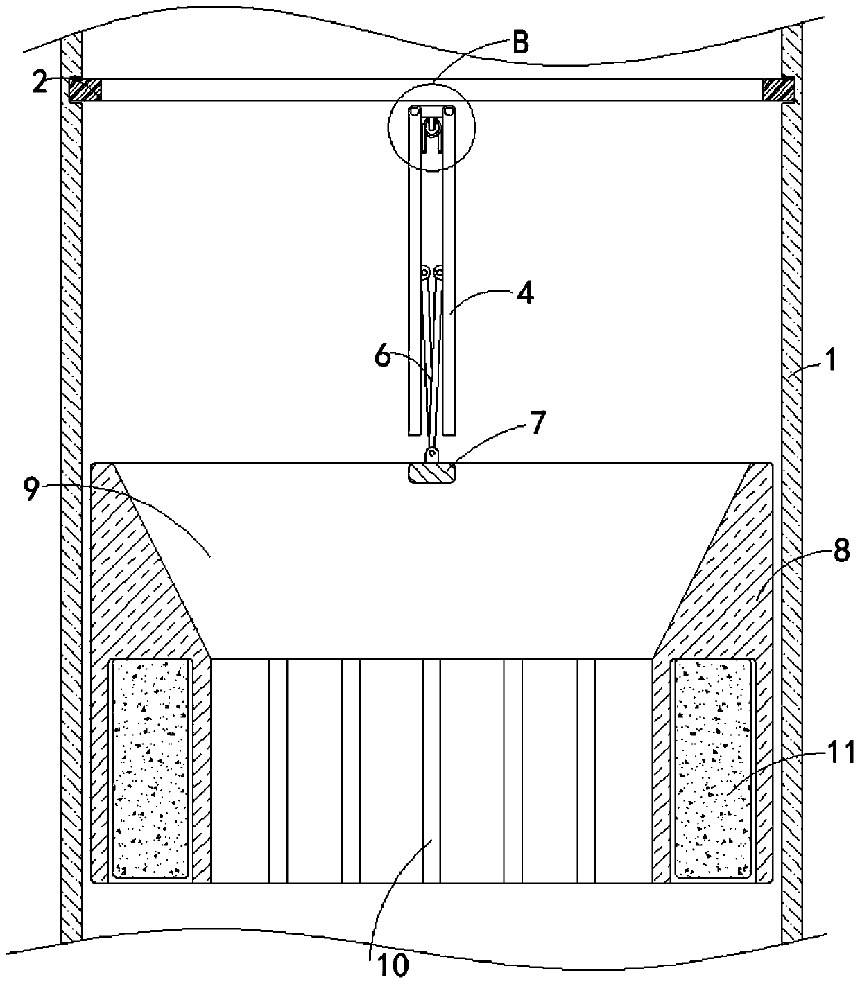 Bubbling pipe with functions of reverse flow prevention and flow dividing for desulfurizing tower