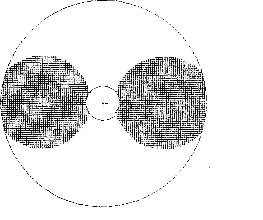 Large caliber hyperboloid secondary mirror detecting system