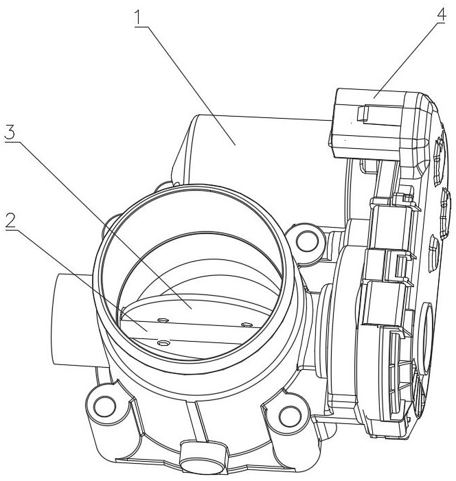 Novel electronic throttle valve body for diesel engine