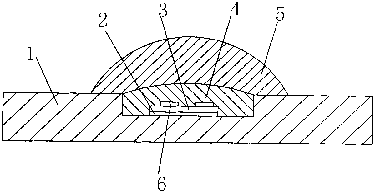 Light-emitting diode (LED) multi-chip integrated packaging device