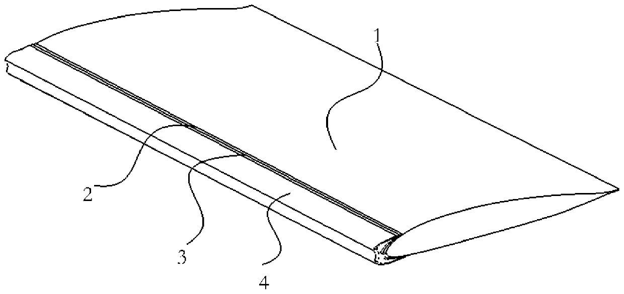 Helicopter rotor blade simulating transparent ice structure and integration method