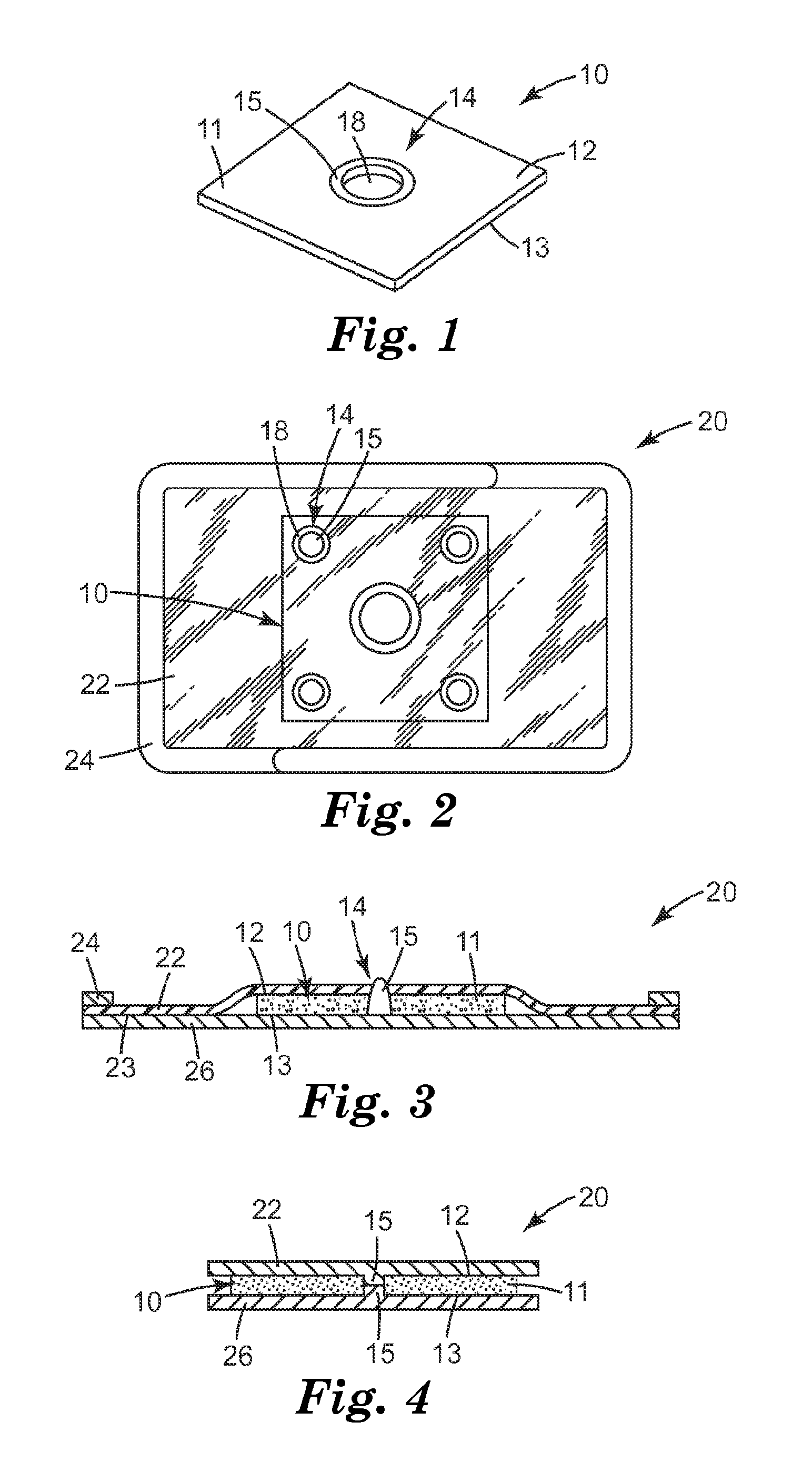 Medical dressing comprising an apertured hydrogel