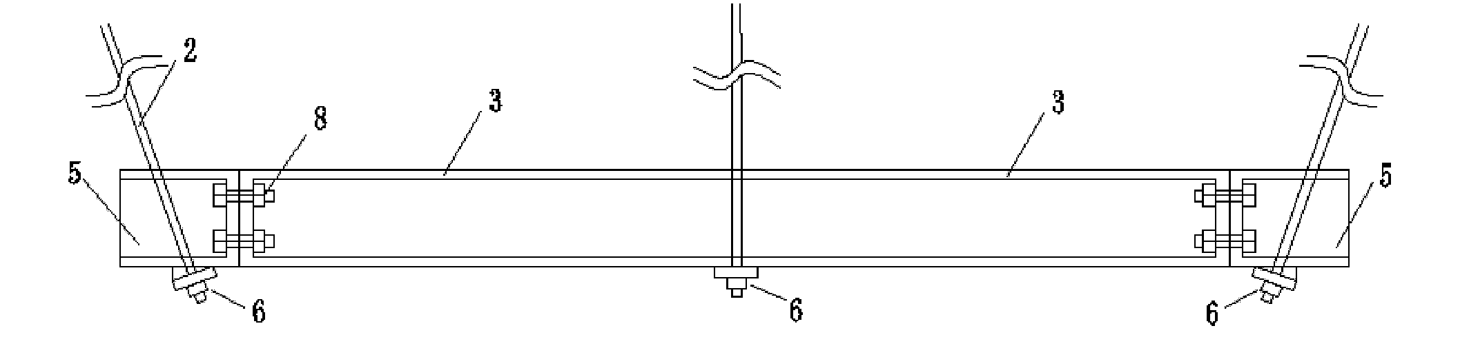 Semi-rigid abnormal beam anchor cable truss roadway supporting system