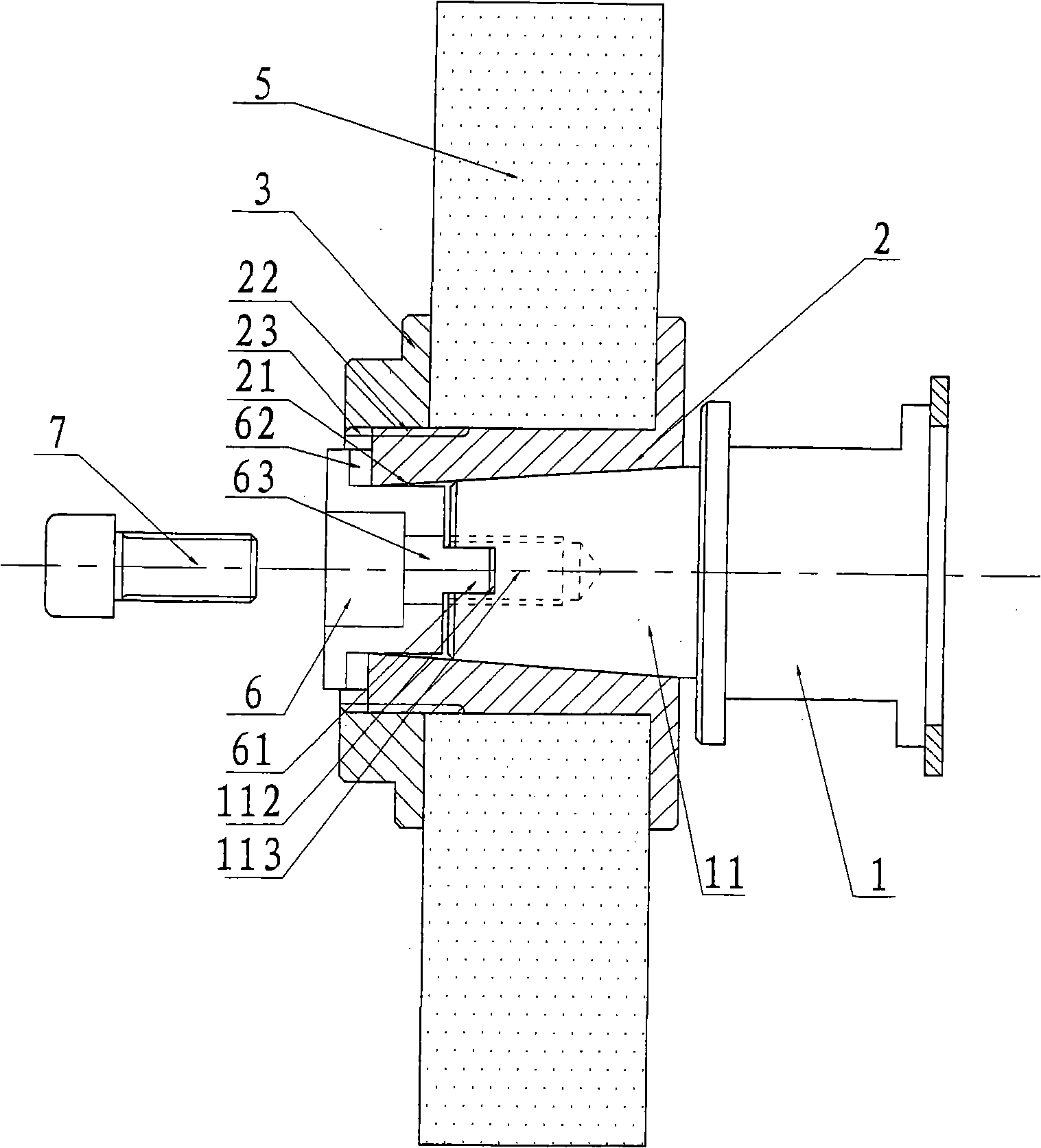 Grinding machine spindle end mechanism