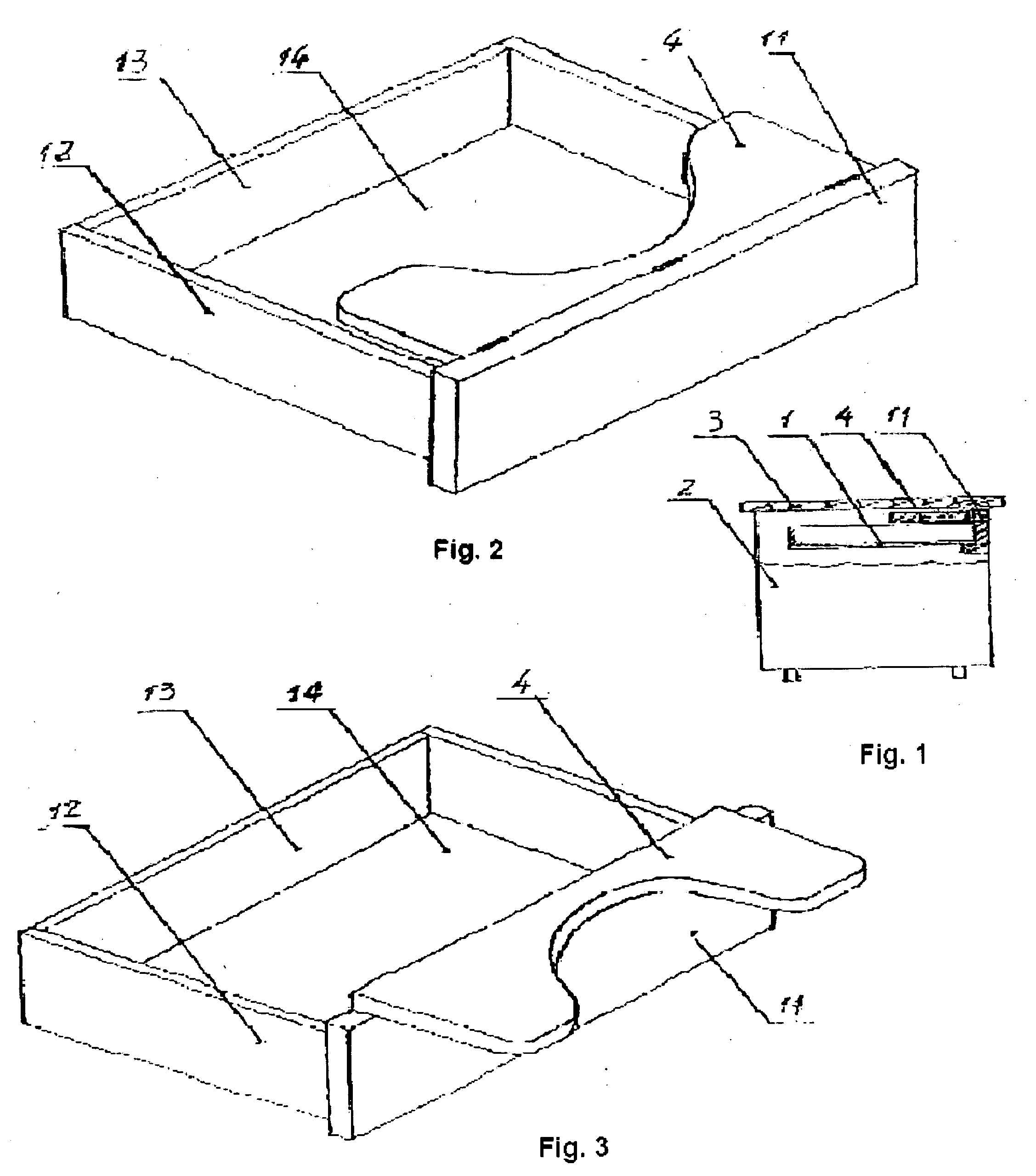 Writing desk of drawer connecting with the arms support board