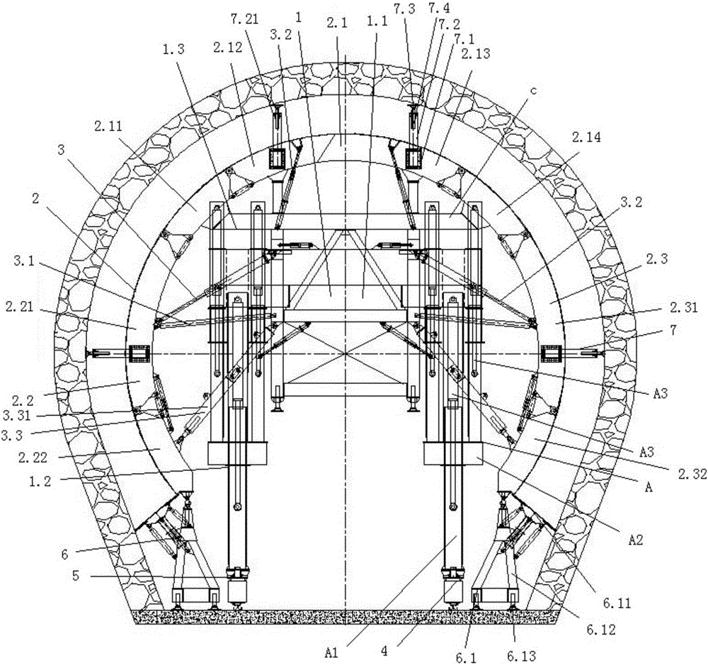 Construction method of tunnels and tunnel lining trolley adopting same