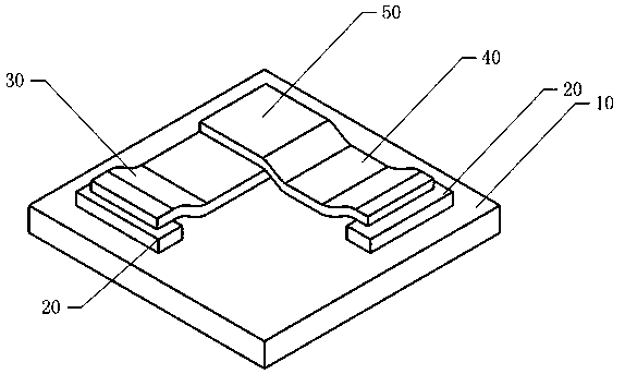 Heterojunction photoelectric sensor and preparation method thereof