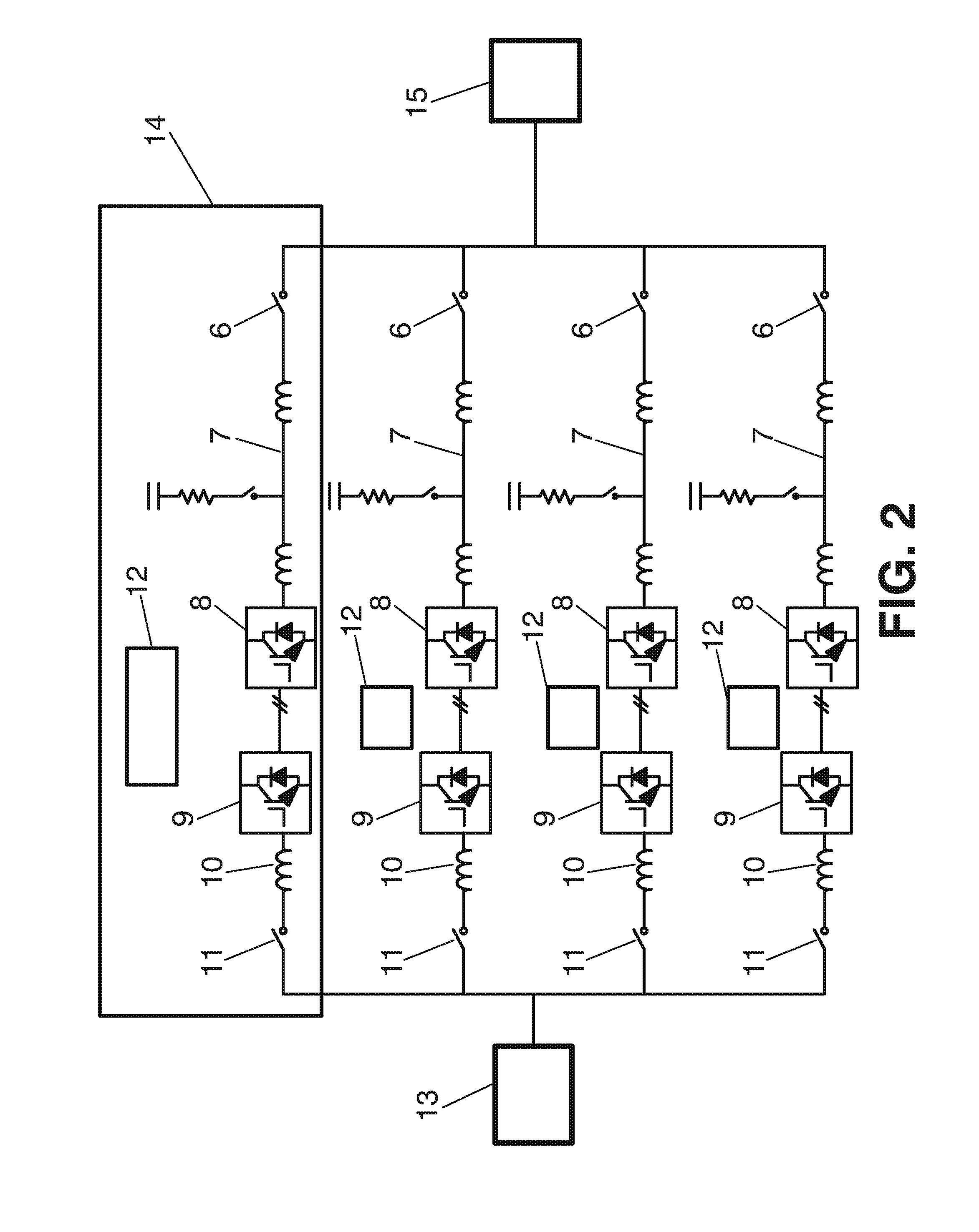 Electric power converter system with parallel units and fault tolerance