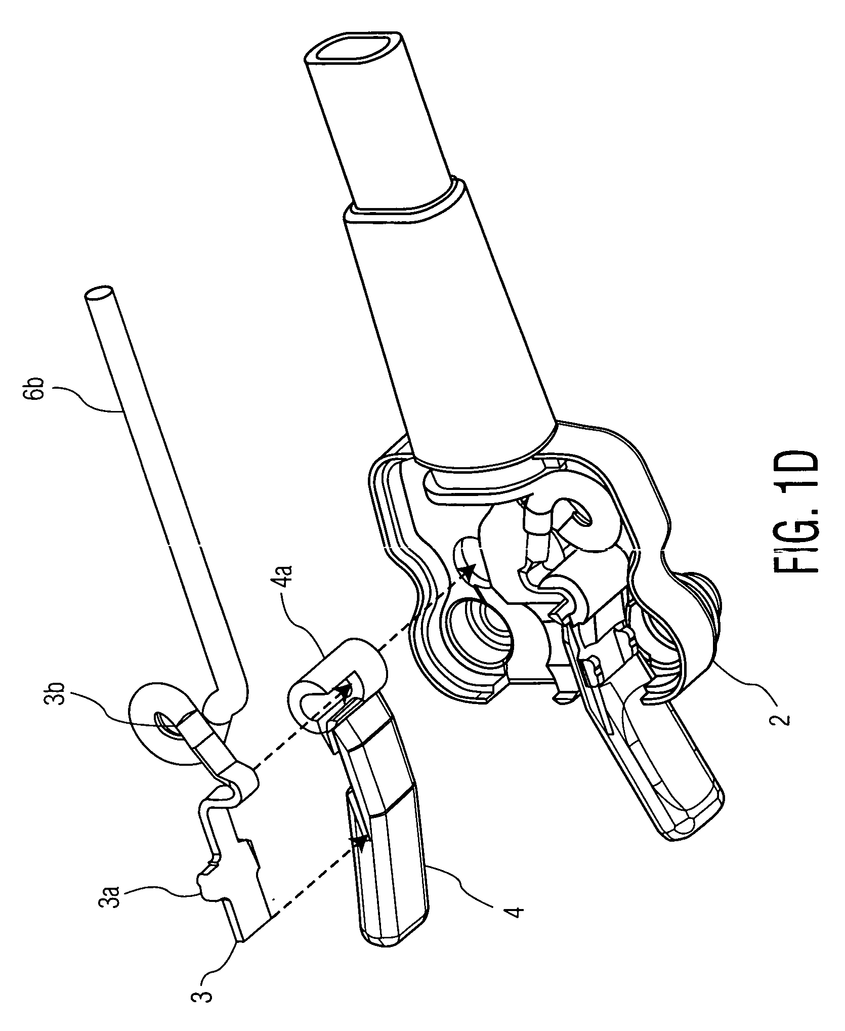 Double connector for medical sensor