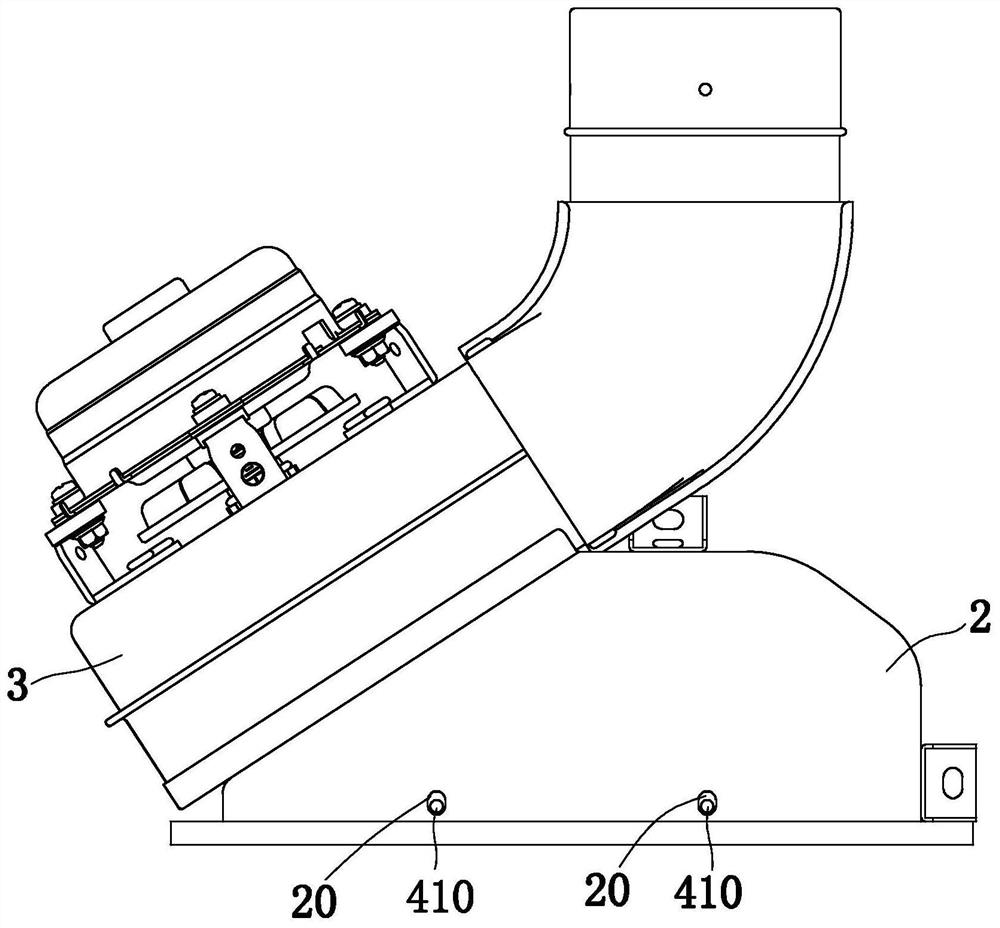 Smoke guide device with flow guide plate and gas water heater