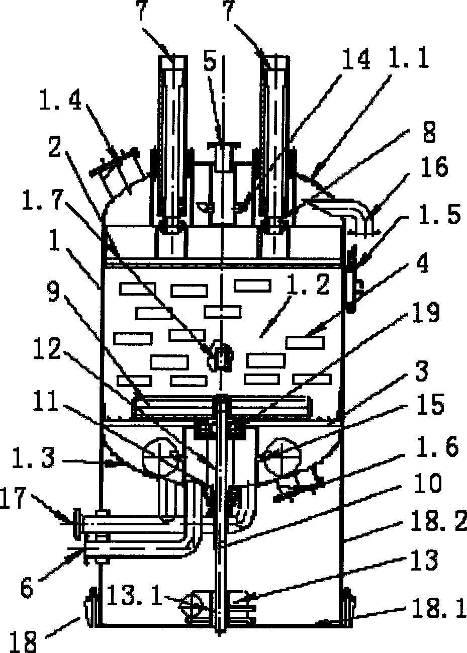 Device for desalination treating sea water with fibre cloth block