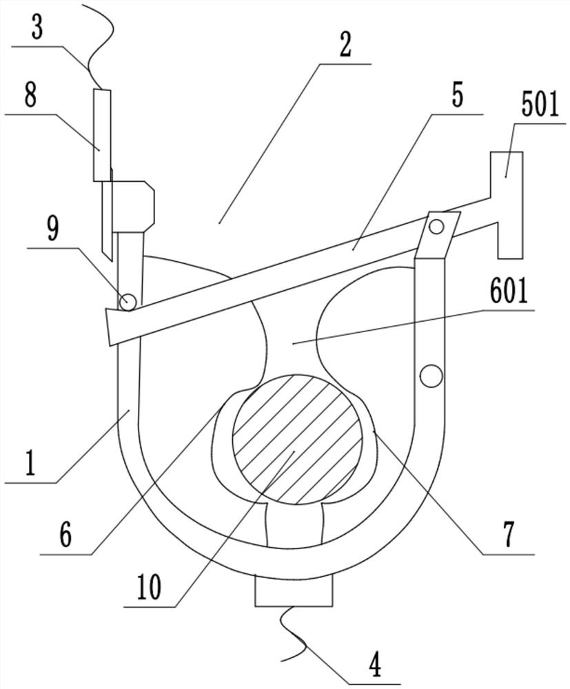 A hanging grounding device