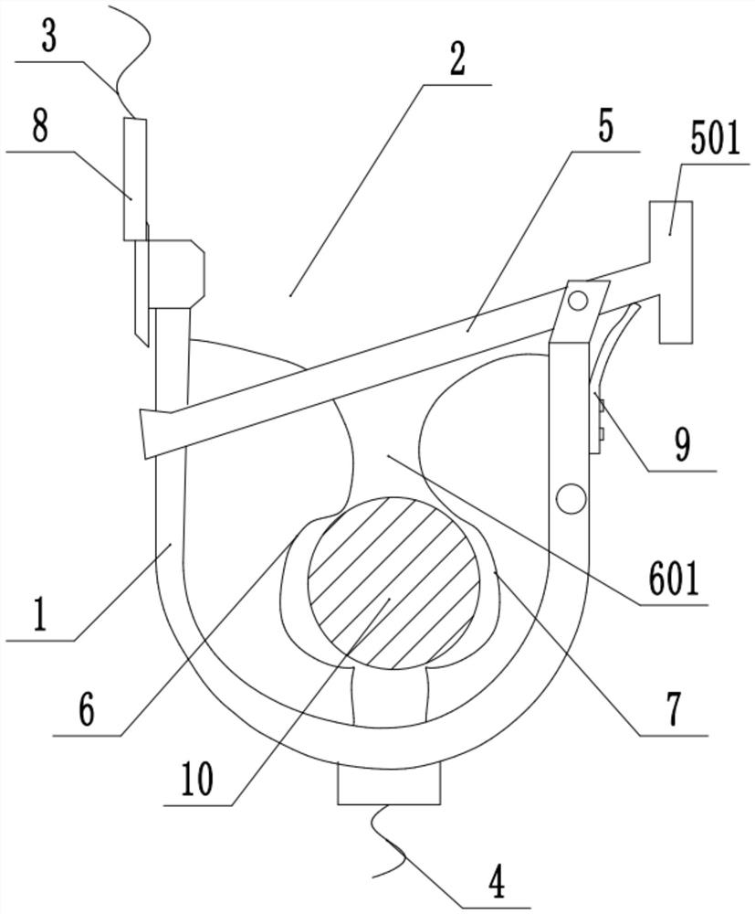 A hanging grounding device