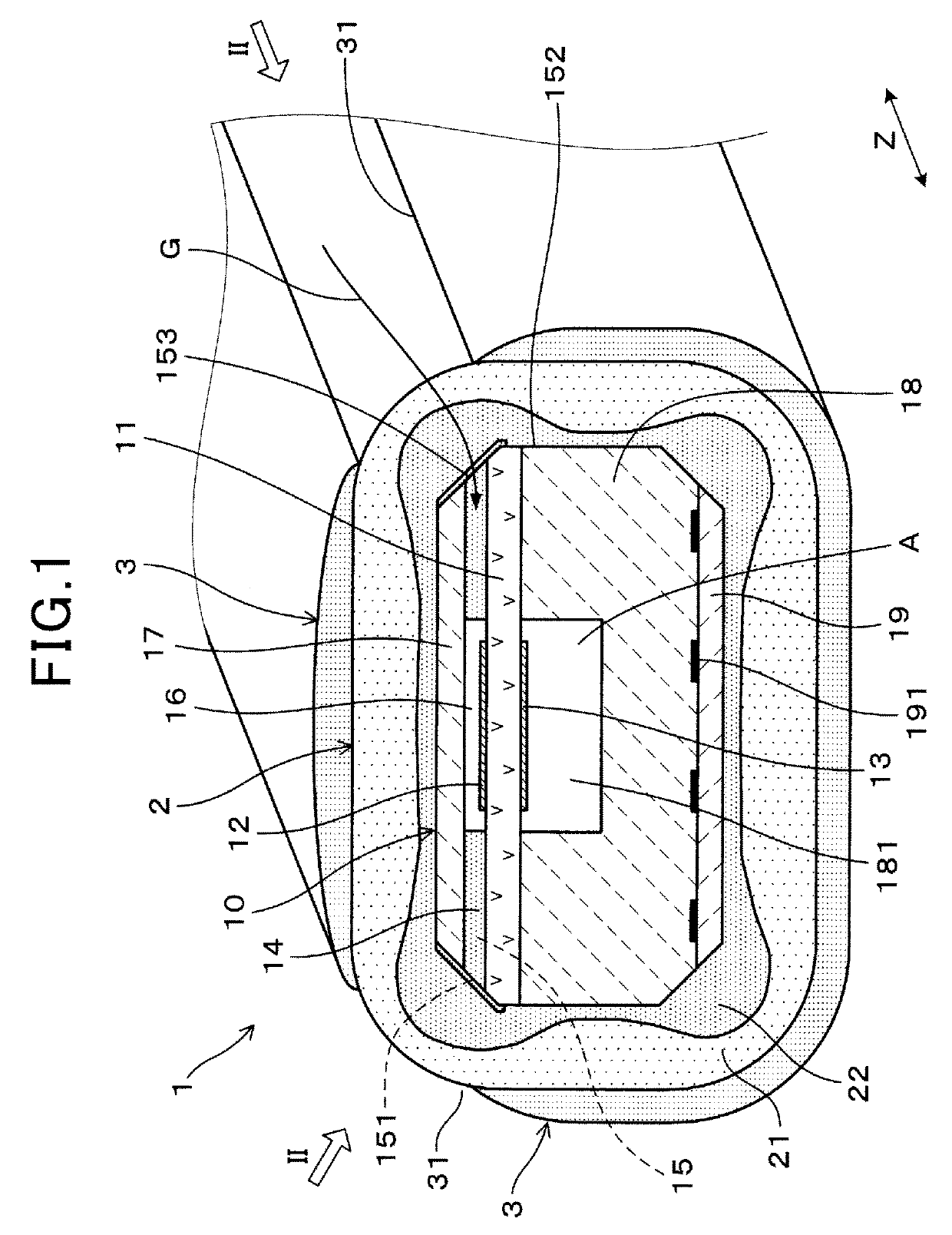 Gas sensor element