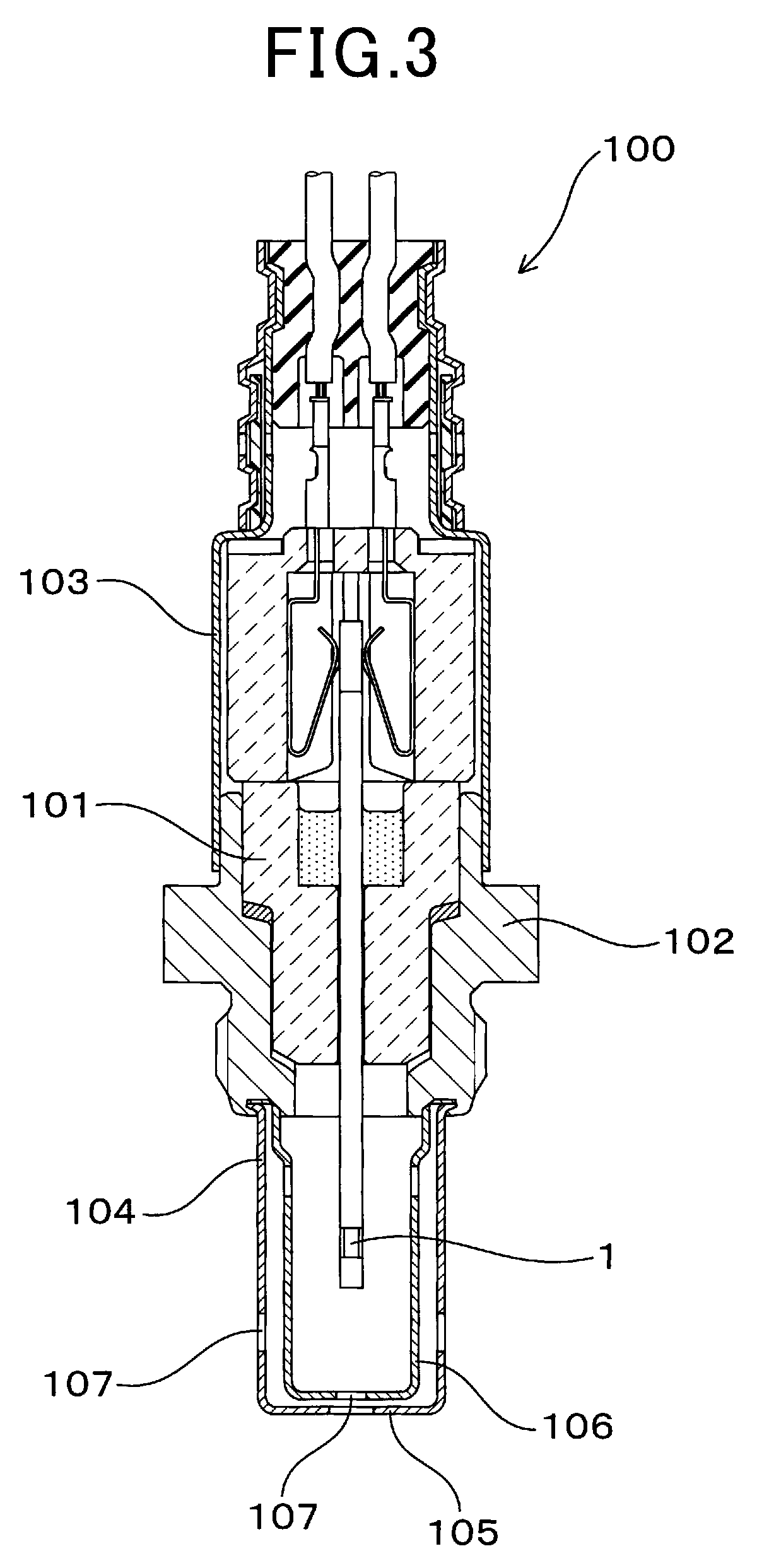 Gas sensor element