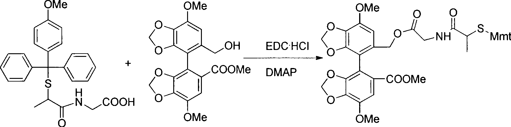 Bicyclol-tiopronin ester and preparation method and applications thereof