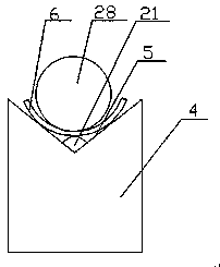 Washing device for washing gear shaft