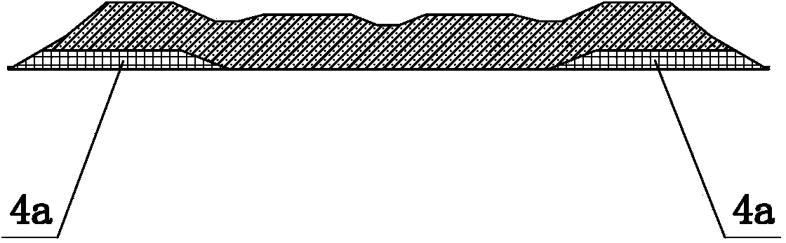 Full-scale preform die of all-steel radial tyre tread