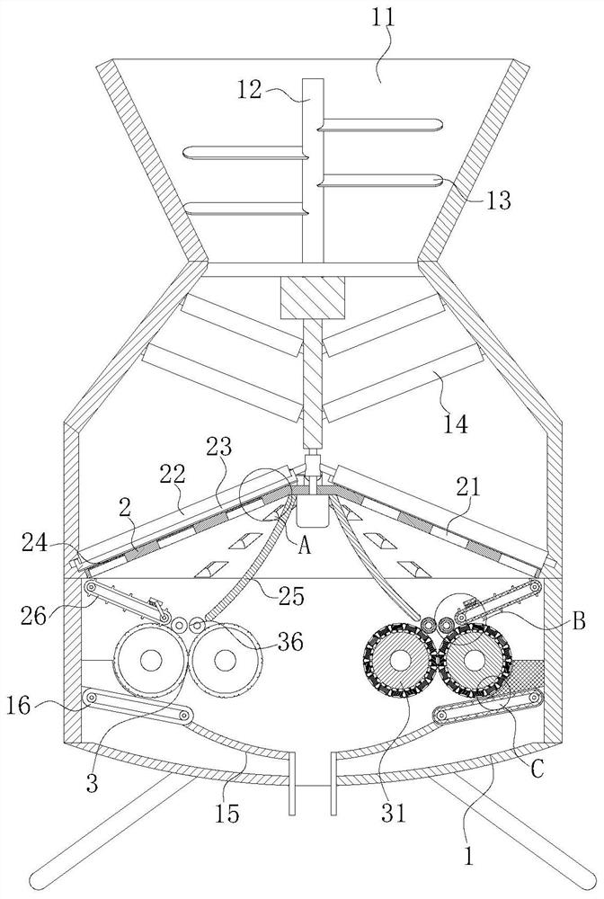 Environment-friendly biomass fuel particle forming device