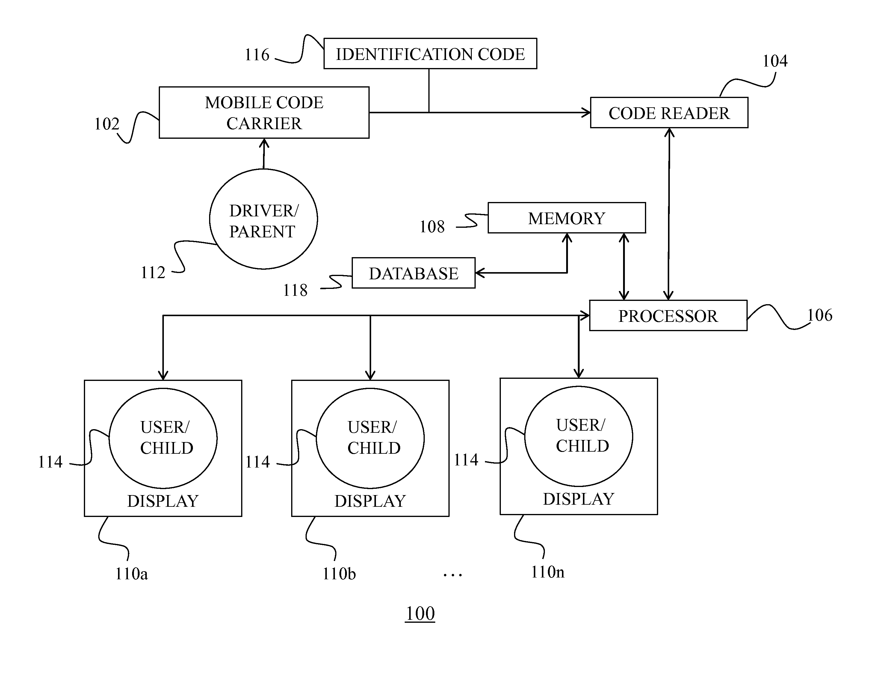 Driver/parent arrival notification system and method of notification