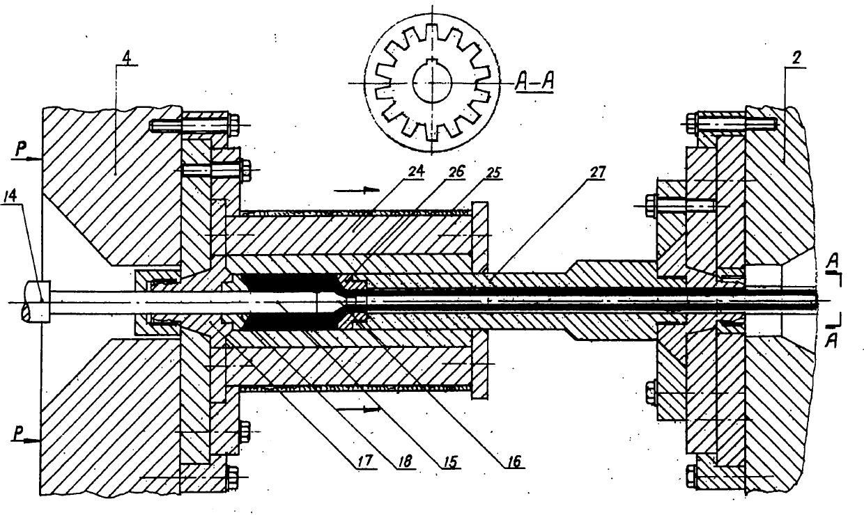 Chipless forming method for gear stick and section gear through hot extrusion