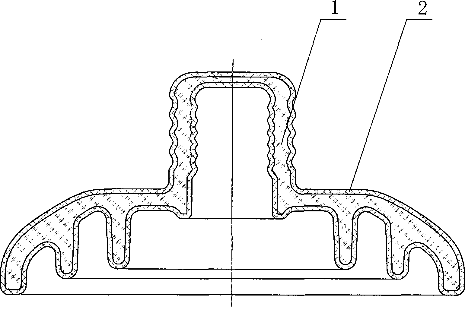 Laminated toughened glass insulator and preparation method thereof