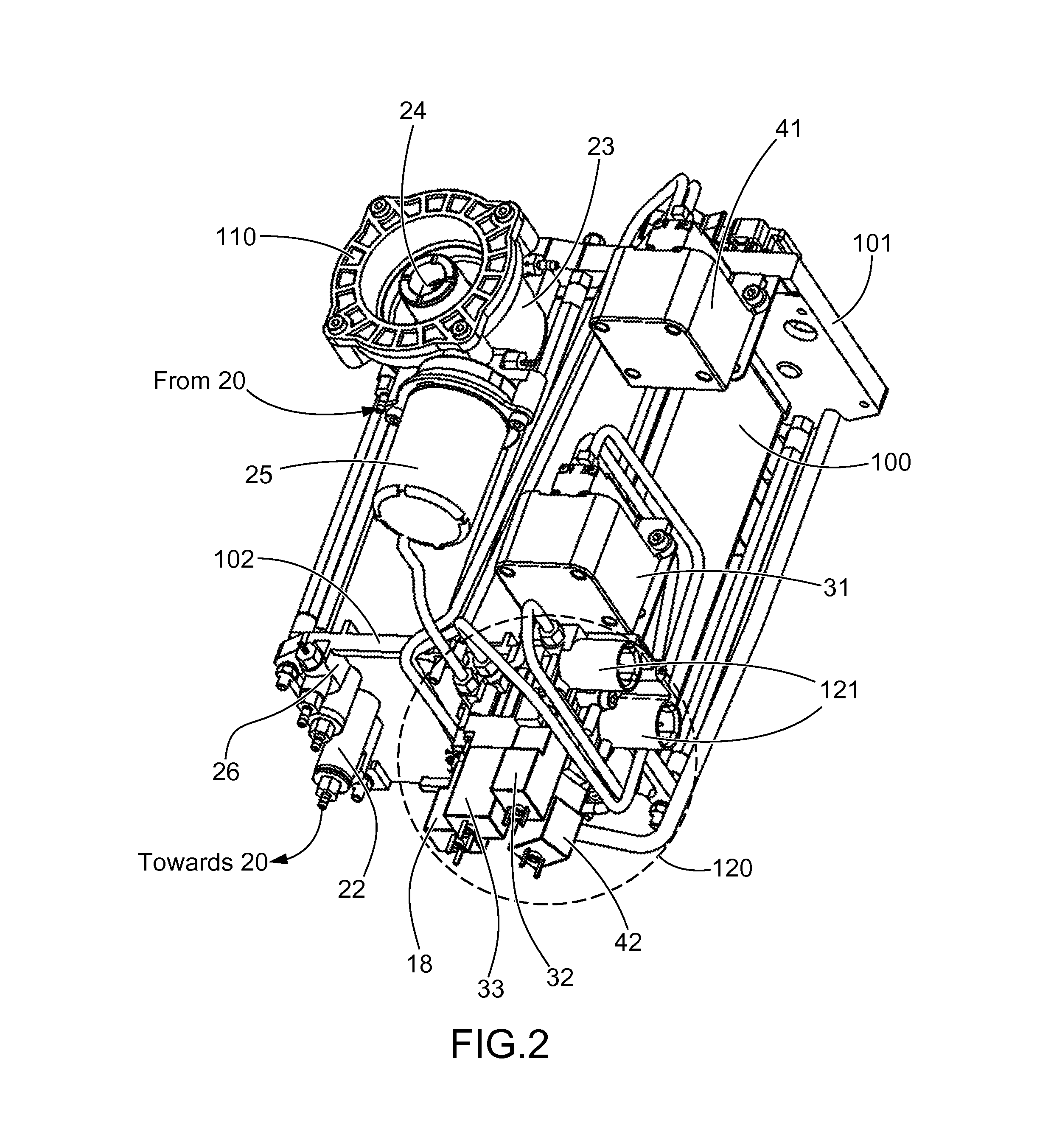 Measuring system in a fluid circuit of a continuous inkjet printer, related fluid circuit and block designed to implement said measuring system