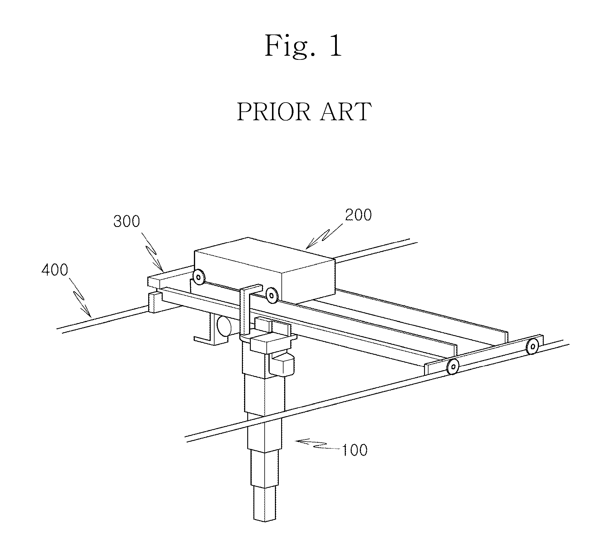 Telescopic tube set for bridge transport system