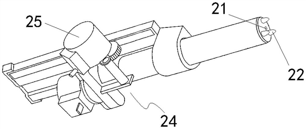 Sprinkling device for the head dermatology department