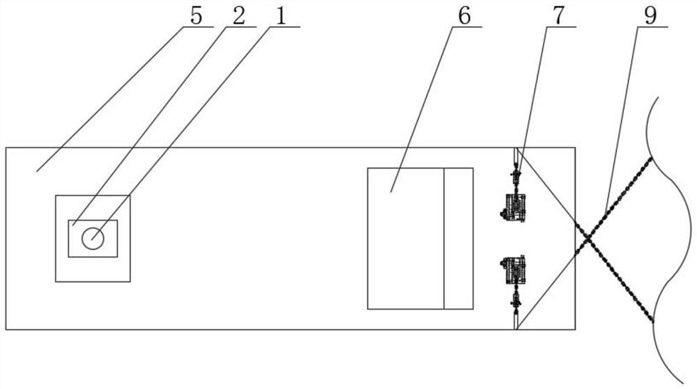 Mooring device and fastening method for a movable floating dock