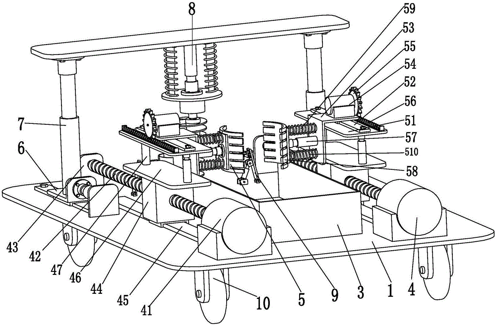 Special automatic digging and planting machine for tree seedlings in urban green belt construction