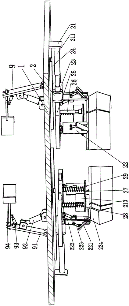 Special automatic digging and planting machine for tree seedlings in urban green belt construction