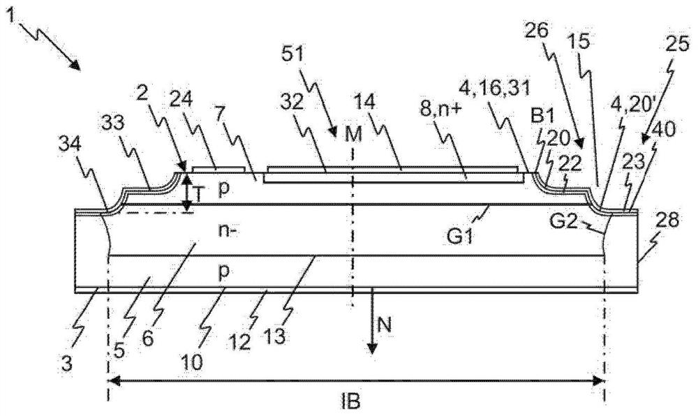 Thyristor with semiconductor body