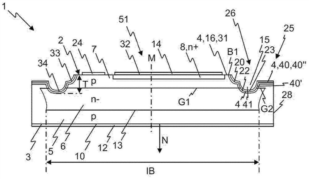 Thyristor with semiconductor body