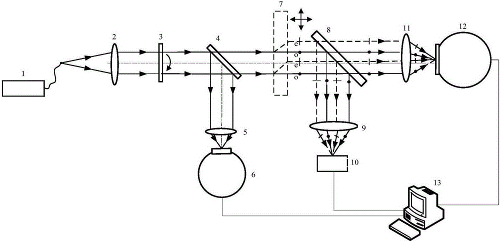 Large aperture uniaxial crystal light absorption coefficient measurement apparatus and method thereof